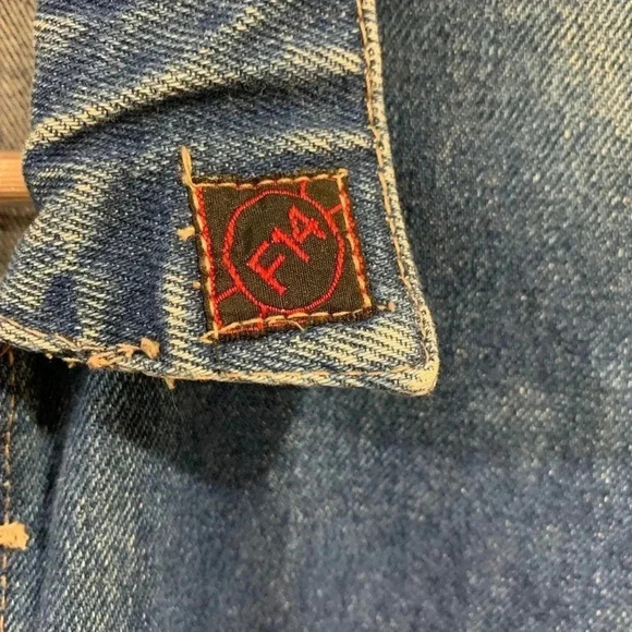 Vtg 80’s F14 Denim Jean Jacket - Picture 5 of 11